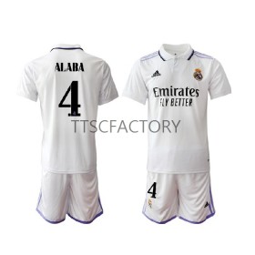 Tenue Real Madrid David Alaba 4 Enfant Domicile 2022-2023 Maillot de Foot